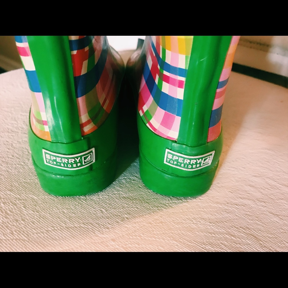 Sperry Multi-colored plaid Women’s Rain boots - Picture 4 of 8